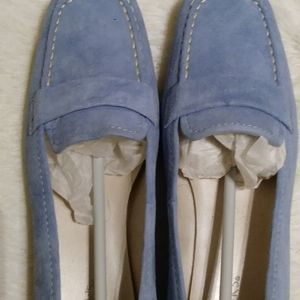 Women's suede loafers